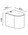 KANDANCHU * APLIQUE EXTERIOR 1L*GU10 CORTEN